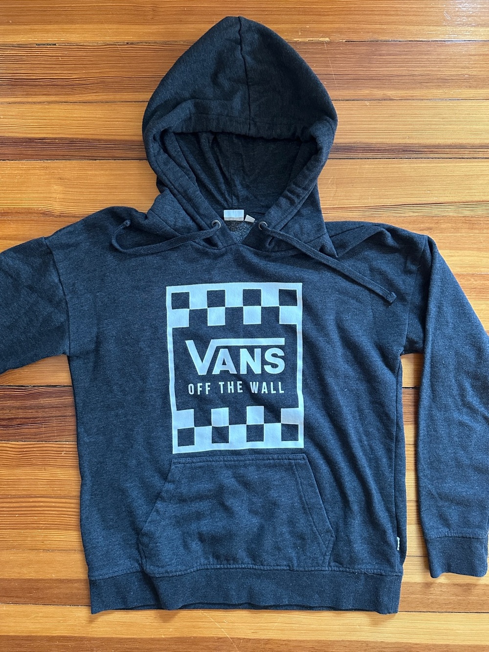 Vans Black and White Checkerboard Logo Hoodie